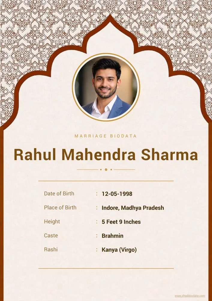 Golden Arch — biodata design preview